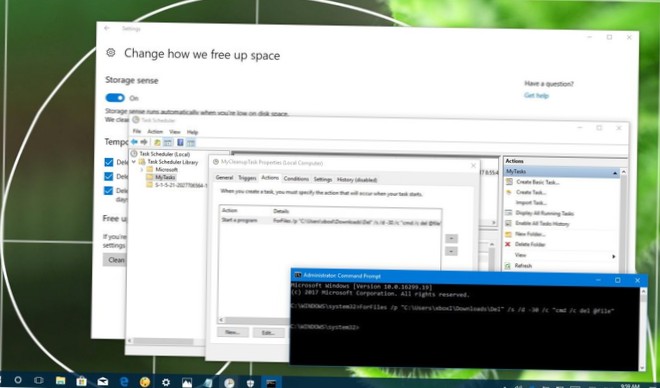 Automatisch bestanden verwijderen die ouder zijn dan X dagen op Windows 10