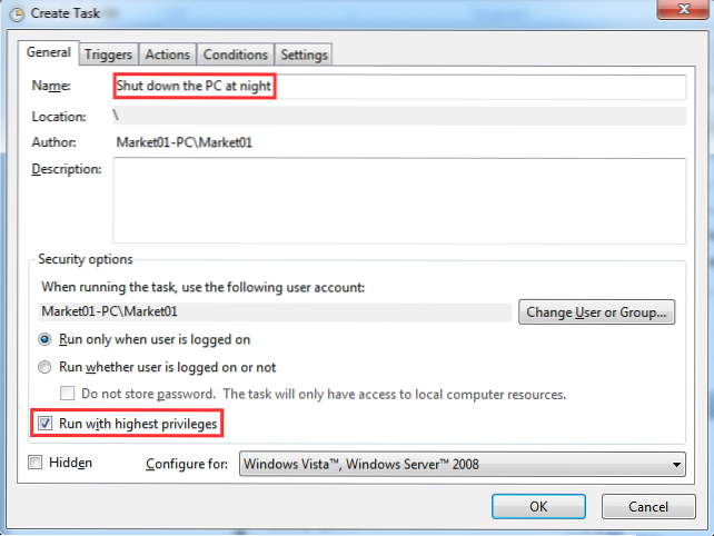 How to Automatically Shut Down a Windows PC at Night