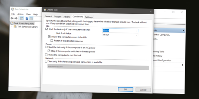 How to automatically shut down on idle on Windows 10