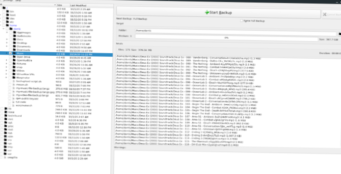 So sichern Sie Ihre Musikdateien unter Linux