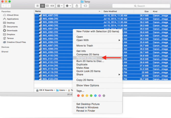 How to Batch Rename Files in OS X Yosemite