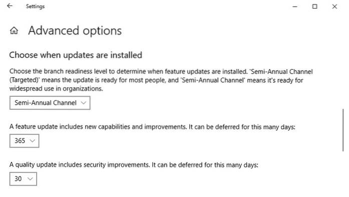 Cum se blochează actualizarea Windows 10 mai 2019 (versiunea 1903)