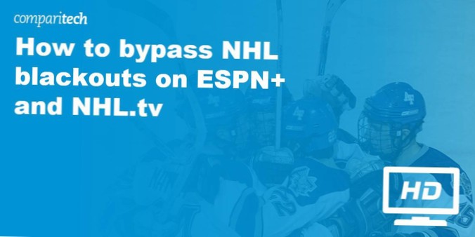 Cómo evitar los apagones de la NHL en ESPN y NHL.televisor
