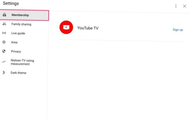 Sådan annulleres YouTube TV