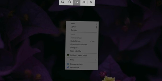 Come acquisire i menu con Snip