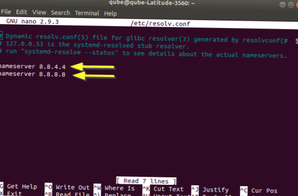 Como alterar as configurações de DNS no Linux