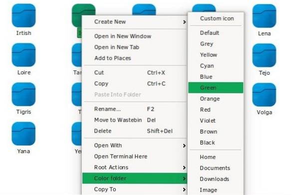 Jak změnit barvy složek v Dolphinu (Správce souborů KDE)