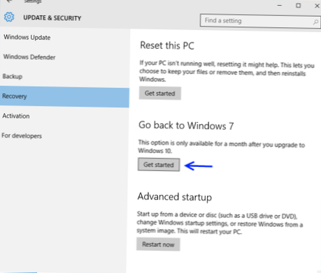 Jak zmienić limit czasu „Wróć do poprzedniej wersji” w systemie Windows 10