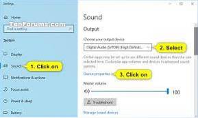 How to Change Left and Right Audio balance of Sound device in Windows 10