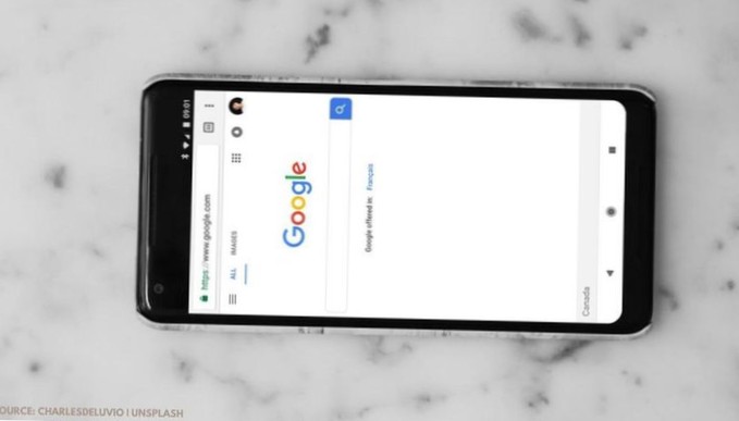 how to change tab view in chrome android
