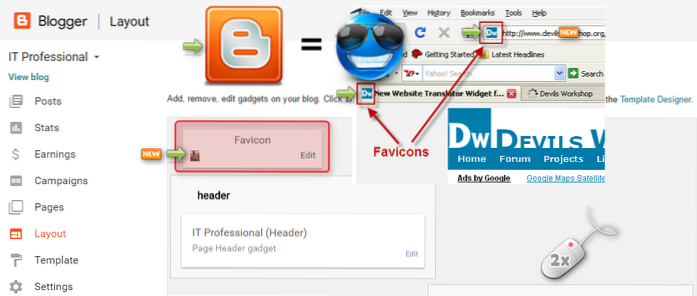 How To Change the Blogger Favicon