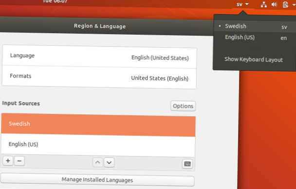 Comment changer la langue dans Ubuntu