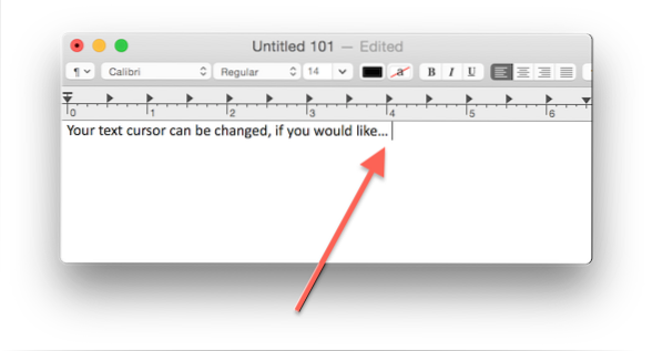 Hur man ändrar textmarkörens blinkhastighet i OS X