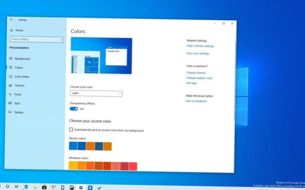 So ändern Sie das Thema in der Taskleiste unter Windows 10