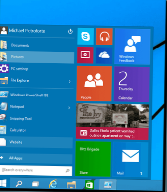 Sådan ændres startmenuen i Windows 10