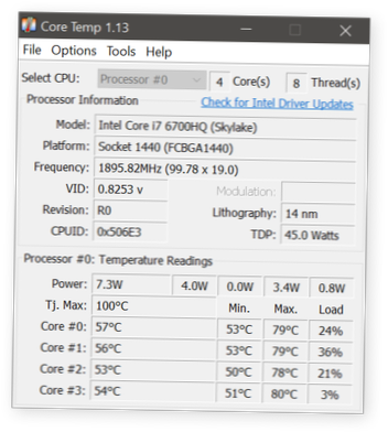 Jak sprawdzić stan procesora Intel w systemie Windows 10