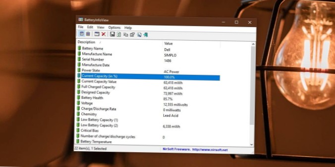 Så här kontrollerar du batterikapacitet på Windows 10