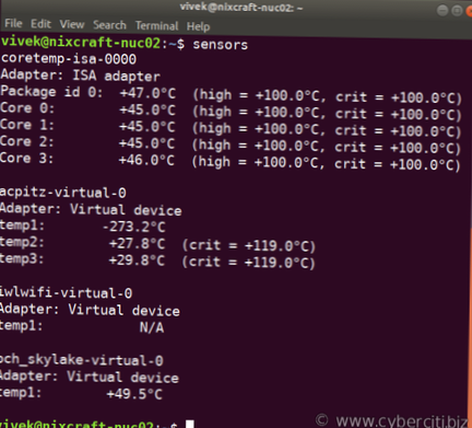 So überprüfen Sie die CPU-Temperatur unter Linux