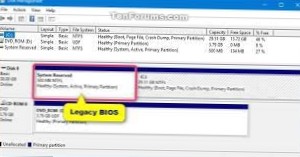 Cómo comprobar si Windows 10 está instalado desde UEFI o BIOS heredado