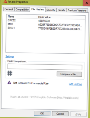 Como verificar a soma de verificação de um arquivo no Windows 10