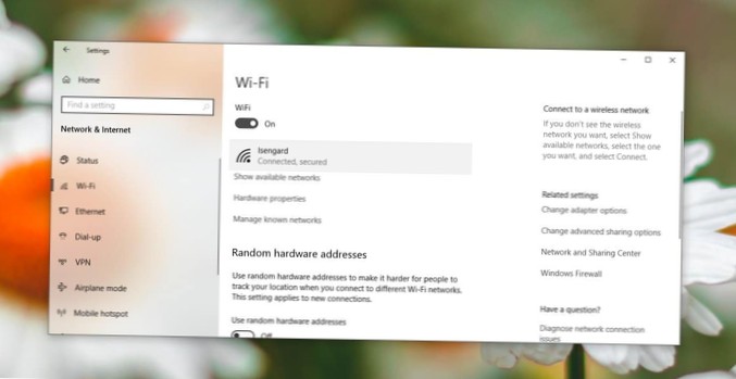 Sådan kontrolleres WiFi-netværkets sikkerhedstype på Windows 10