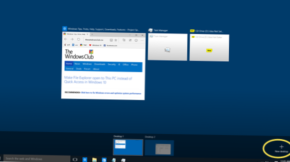 Como fechar uma janela a partir da visualização de tarefas no Windows 10