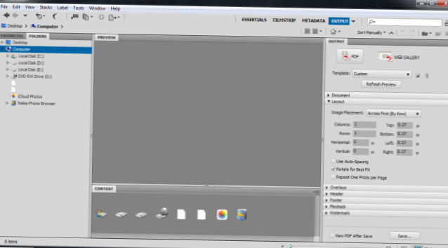 como combinar arquivos psd em um pdf