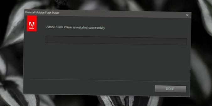 Como remover completamente o Flash do Windows 10