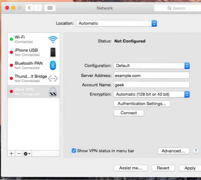 How to Connect to a VPN in Mac