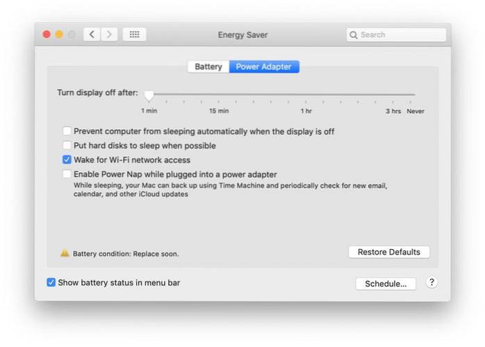 How to Control When and How Your Mac Sleeps