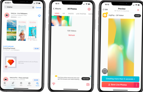 Jak przekonwertować zdjęcie na żywo na wideo [iOS]
