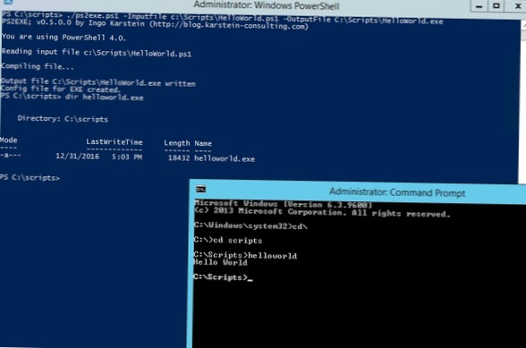 So konvertieren Sie ein PowerShell-Skript unter Windows 10 in EXE