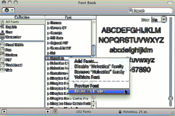 Comment convertir une police Mac (dfont) en police compatible Windows (ttf)