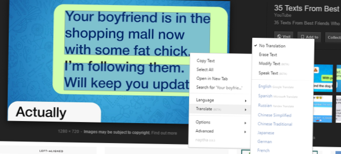 Cómo copiar texto de una imagen en Windows 10