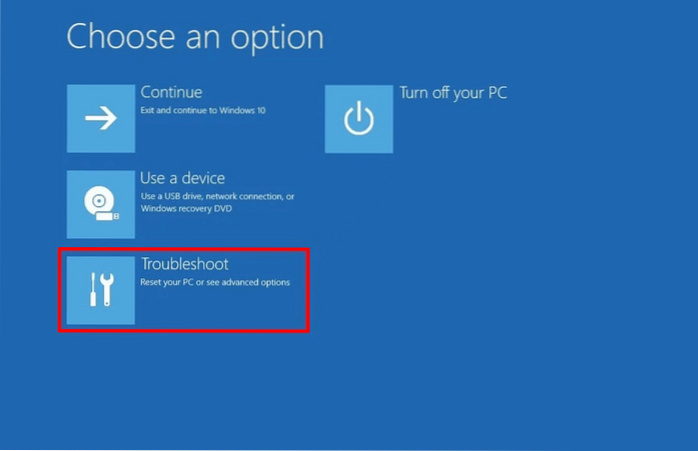 Come corrompere Bootres.dll in Windows 10