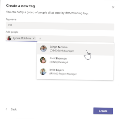 Cómo crear una etiqueta de grupo en Microsoft Teams