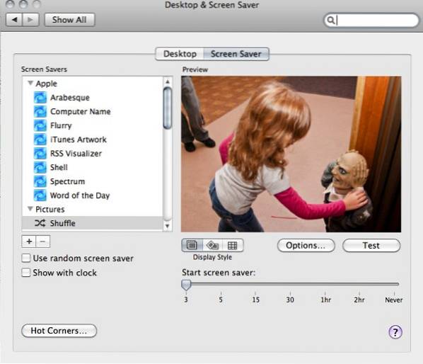 Jak vytvořit spořič obrazovky pomocí fotografií z Flickru [Mac]