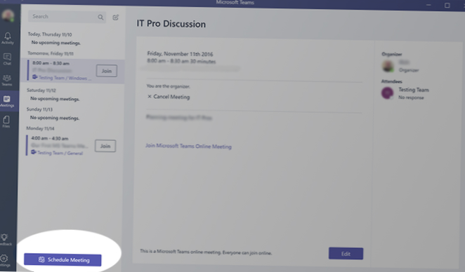 Como criar e usar um Microsoft Teams Calendar