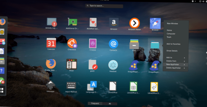 Jak vytvořit složky aplikací v prostředí Gnome Shell