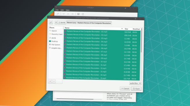 Como criar livros de áudio no Linux com M4Baker