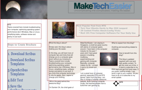 How To Create Brochure Easily With Scribus