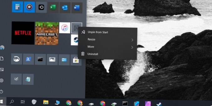 Comment créer des raccourcis personnalisés du menu Démarrer sur Windows 10