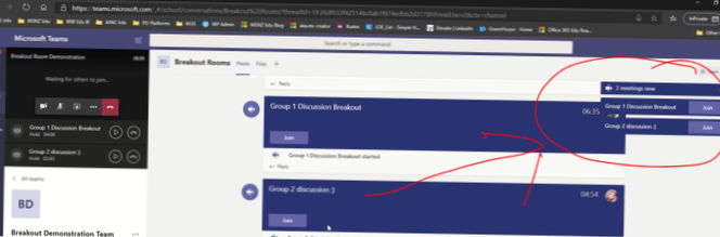 Cum se creează camere de echipă Microsoft Teams