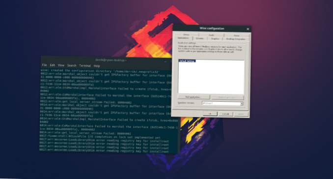Hur man skapar nya vinprefix på Linux