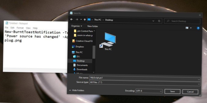 Jak tworzyć skrypty w Notatniku w systemie Windows 10