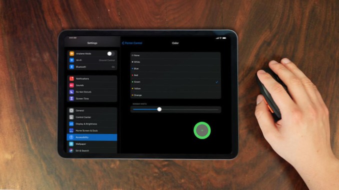 Hoe de muisaanwijzer op iPadOS kan worden aangepast