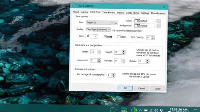Come personalizzare l'orologio della barra delle applicazioni su Windows 10