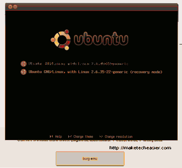 Come personalizzare lo schermo di Grub con BURG Manager