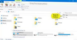 How to Delete Search History in File Explorer on Windows 10