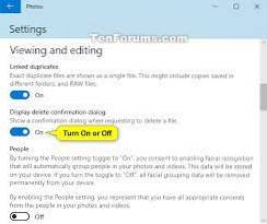 How to Disable Delete confirmation dialog for Photos app in Windows 10